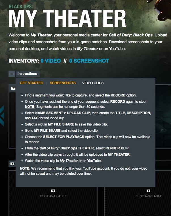 call of duty theatre